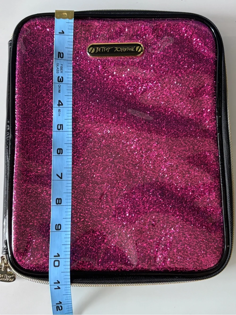 Betsey Johnson Glitter iPad Sleeve/Case – Pink